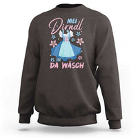 Oktoberfest Sweatshirt Mei Dirndl In Da Wasch German Girls Women - Wonder Print Shop