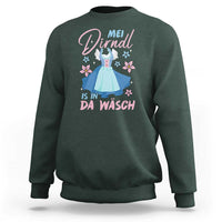 Oktoberfest Sweatshirt Mei Dirndl In Da Wasch German Girls Women - Wonder Print Shop