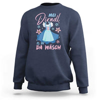 Oktoberfest Sweatshirt Mei Dirndl In Da Wasch German Girls Women - Wonder Print Shop