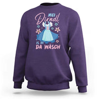 Oktoberfest Sweatshirt Mei Dirndl In Da Wasch German Girls Women - Wonder Print Shop