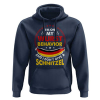 Oktoberfest Hoodie On My Wurst Behavior I Dont Give A Schnitzel German Beer - Wonder Print Shop