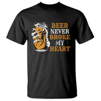 Funny Beer Lover T Shirt Beer Never Broke My Heart - Wonder Print Shop