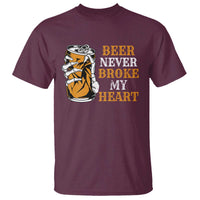 Funny Beer Lover T Shirt Beer Never Broke My Heart - Wonder Print Shop