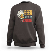 Funny Beer Is Calling Sweatshirt - Wonder Print Shop