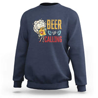 Funny Beer Is Calling Sweatshirt - Wonder Print Shop