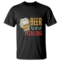 Funny Beer Is Calling T Shirt - Wonder Print Shop