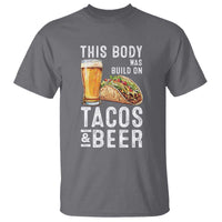 Funny Beer Lover T Shirt This Body Was Built On Tacos and Beer - Wonder Print Shop