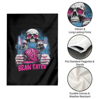 Horror Zombie Garden Flag Braineater Eat Brain Scary Creepy Halloween - Wonder Print Shop
