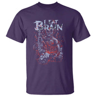Horror Halloween T Shirt Braineater Eat Brain Scary Satan Demon - Wonder Print Shop