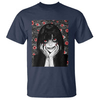 Horror Anime Girl Manga Creepy Halloween T Shirt - Wonder Print Shop