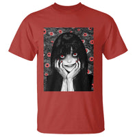 Horror Anime Girl Manga Creepy Halloween T Shirt - Wonder Print Shop