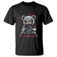 Emo Bear Coffee Creepy Halloween T Shirt - Wonder Print Shop