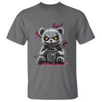 Emo Bear Coffee Creepy Halloween T Shirt - Wonder Print Shop
