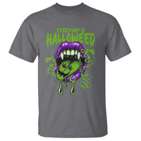 Funny Halloween T Shirt Everyday Is Halloweed Vampire Weed Cannabis Smoking - Wonder Print Shop