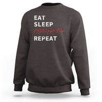 Horror Movie Lover Sweatshirt Eat Sleep Creepypasta Repeat - Wonder Print Shop