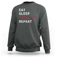 Horror Movie Lover Sweatshirt Eat Sleep Creepypasta Repeat - Wonder Print Shop