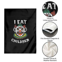 Halloween Clown Garden Flag I Eat Children Spooky Mask - Wonder Print Shop