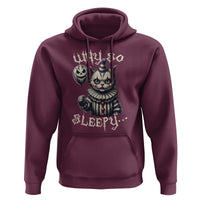 Halloween Cat Clown Hoodie Why So Sleepy Creepy