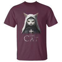 Halloween Cat T Shirt The Cat Nun Spooky - Wonder Print Shop