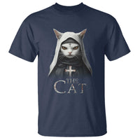 Halloween Cat T Shirt The Cat Nun Spooky - Wonder Print Shop