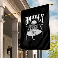 Unholy Nun Garden Flag Skeleton Dirty Nun Creepy Halloween - Wonder Print Shop