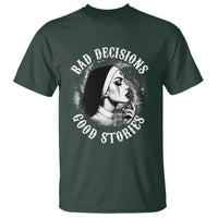 Unholy Nun T Shirt Bad Decisions Good Stories Dirty Nun Smoking - Wonder Print Shop