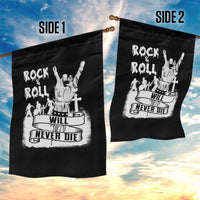 Halloween Rock N Roll Garden Flag Will Never Die Zombie - Wonder Print Shop