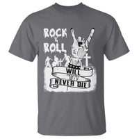 Halloween Rock N Roll T Shirt Will Never Die Zombie - Wonder Print Shop