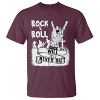 Halloween Rock N Roll T Shirt Will Never Die Zombie - Wonder Print Shop