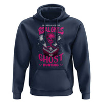 Real Girls Go Ghost Hunting Hoodie Paranormal Investigator Spooky Halloween
