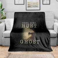Cool Girls Hunt Ghost Throw Blanket Paranormal Investigator Creepy Halloween - Wonder Print Shop