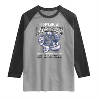 Ghost Hunting Raglan Shirt I Speak 4 Languages Paranormal Halloween