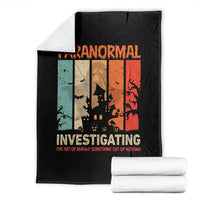 Paranormal Investigator Throw Blanket Ghost Hunting Creepy Halloween - Wonder Print Shop