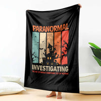 Paranormal Investigator Throw Blanket Ghost Hunting Creepy Halloween - Wonder Print Shop