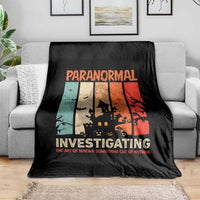 Paranormal Investigator Throw Blanket Ghost Hunting Creepy Halloween - Wonder Print Shop