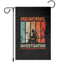 Paranormal Investigator Garden Flag Ghost Hunting Creepy Halloween - Wonder Print Shop