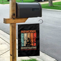 Paranormal Investigator Garden Flag Ghost Hunting Creepy Halloween - Wonder Print Shop