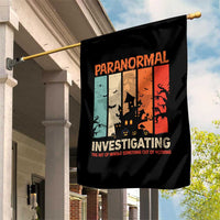 Paranormal Investigator Garden Flag Ghost Hunting Creepy Halloween - Wonder Print Shop