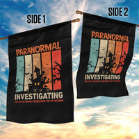 Paranormal Investigator Garden Flag Ghost Hunting Creepy Halloween - Wonder Print Shop