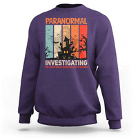 Paranormal Investigator Sweatshirt Ghost Hunting Creepy Halloween - Wonder Print Shop