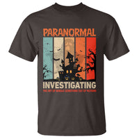 Paranormal Investigator T Shirt Ghost Hunting Creepy Halloween - Wonder Print Shop