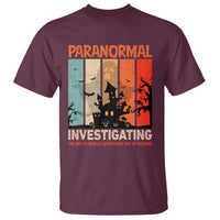 Paranormal Investigator T Shirt Ghost Hunting Creepy Halloween - Wonder Print Shop