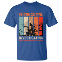 Paranormal Investigator T Shirt Ghost Hunting Creepy Halloween - Wonder Print Shop