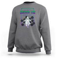 Funny Halloween Ghost Hunter Sweatshirt It's Right Behind Me Isn't It - Wonder Print Shop