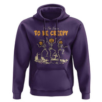 Funny Halloween Hoodie Tis The Season To Be Creepy Dancing Skeleton