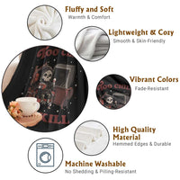 Funny Grim Reaper Throw Blanket Too Chill To Kill Halloween - Wonder Print Shop