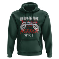 Funny Halloween Hoodie Rolling Up Some Horror Spirit
