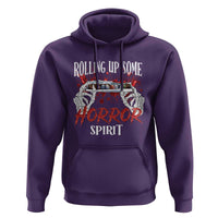 Funny Halloween Hoodie Rolling Up Some Horror Spirit