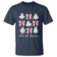 Coquette Halloween T Shirt Pas De Boo-re Ghost Ballerina - Wonder Print Shop