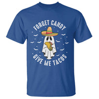 Mexico Halloween T Shirt Forget Candy Give Me Tacos Cute Mexican Ghost - Wonder Print Shop